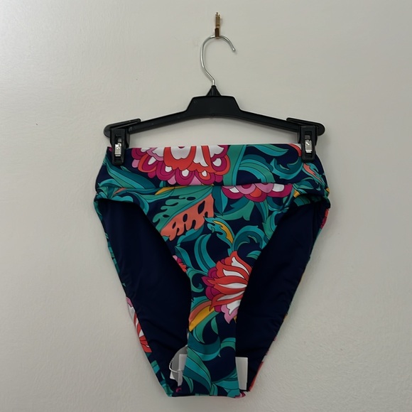 Trina Turk India Garden High Waist Reversible Bikini Bottom - Picture 6 of 11